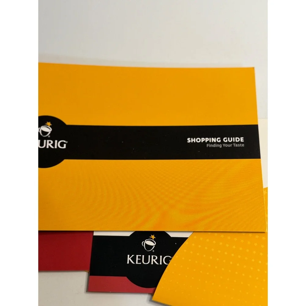 Keurig Owner's‎ Manual K-Cup K10 Mini Plus Brewer Yellow Red Welcome Guide Book